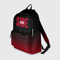 Рюкзак Dark side тёмная сторона градиент красно-чёрный, цвет: 3D-принт