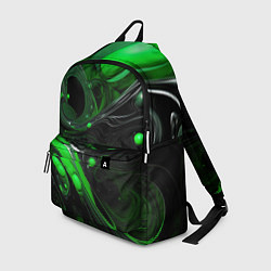Рюкзак Green dark abstract geometry style