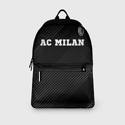 Рюкзак AC Milan sport на темном фоне посередине, цвет: 3D-принт — фото 2