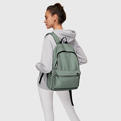 Рюкзак Светлый серо-зелёный текстурированный, цвет: 3D-принт — фото 2