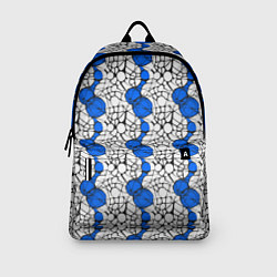 Рюкзак Нейрографический узор из синих кругов и овалов, цвет: 3D-принт — фото 2