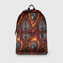 Рюкзак Волки эпичный паттерн, цвет: 3D-принт — фото 2