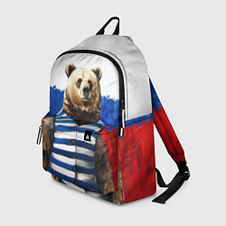Рюкзак Медведь и флаг России, цвет: 3D-принт
