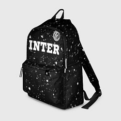 Рюкзак Inter sport на темном фоне посередине