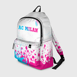 Рюкзак AC Milan neon gradient style посередине, цвет: 3D-принт