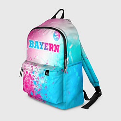 Рюкзак Bayern neon gradient style посередине, цвет: 3D-принт