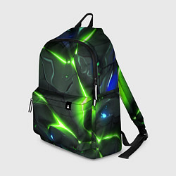 Рюкзак Яркий неоновый свет из разлома плит, цвет: 3D-принт