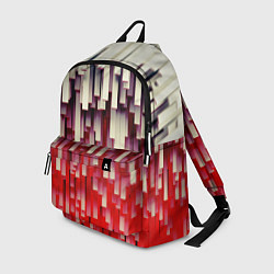 Рюкзак Блоки-сталактиты с красной подсветкой, цвет: 3D-принт