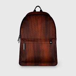 Рюкзак Ярко-коричневый волнистыми линиями, цвет: 3D-принт — фото 2