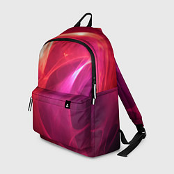 Рюкзак Красно-розовый энергетический хаос волн, цвет: 3D-принт