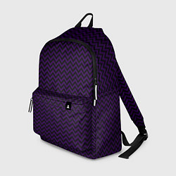 Рюкзак Чёрно-фиолетовый ломаные полосы
