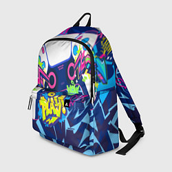Рюкзак Абстрактное граффити с приставкой, цвет: 3D-принт