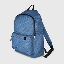 Рюкзак Тёмно-голубой текстурированный, цвет: 3D-принт