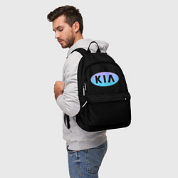 Рюкзак KIA logo neon, цвет: 3D-принт — фото 2