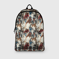Рюкзак Акварель -мотогонщики, цвет: 3D-принт — фото 2