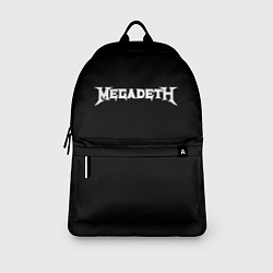 Рюкзак Megadeth logo white, цвет: 3D-принт — фото 2