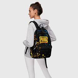 Рюкзак PUBG огненное лого, цвет: 3D-принт — фото 2