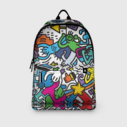 Рюкзак Странные разноцветные человечки, цвет: 3D-принт — фото 2