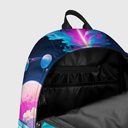 Рюкзак Сказочный город - пейзаж, цвет: 3D-принт — фото 2