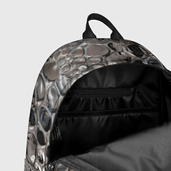 Рюкзак Серебряная кожа змеи, цвет: 3D-принт — фото 2