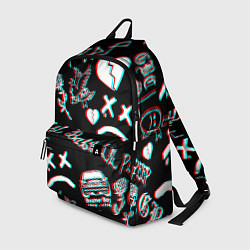 Рюкзак Lil Peep logo glitch