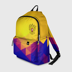 Рюкзак Желтая геометрия - спорт Россия с гербом
