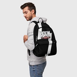Рюкзак Doom eternal geometry white, цвет: 3D-принт — фото 2