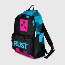 Рюкзак Rust - neon gradient по-центру, цвет: 3D-принт