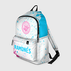 Рюкзак Ramones neon gradient style по-центру