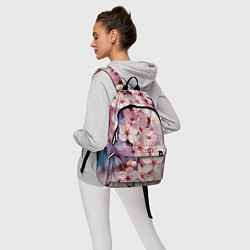 Рюкзак Цветущая сакура крупно, цвет: 3D-принт — фото 2