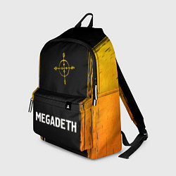 Рюкзак Megadeth - gold gradient по-центру