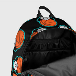 Рюкзак Панда с мячом паттерн, цвет: 3D-принт — фото 2