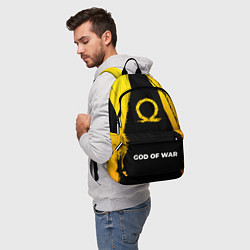 Рюкзак God of War - gold gradient по-центру, цвет: 3D-принт — фото 2