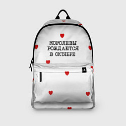 Рюкзак Для именинницы: королевы рождаются в октябре, цвет: 3D-принт — фото 2