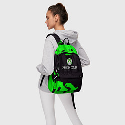 Рюкзак Xbox fire green, цвет: 3D-принт — фото 2