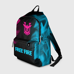 Рюкзак Free Fire - neon gradient по-центру, цвет: 3D-принт