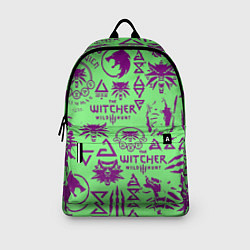 Рюкзак Ведьмак паттерн логотипы, цвет: 3D-принт — фото 2