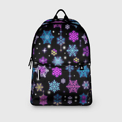 Рюкзак Разноцветные снежинки, цвет: 3D-принт — фото 2