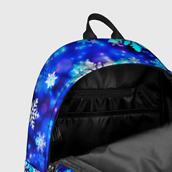 Рюкзак Яркие узоры снежинок, цвет: 3D-принт — фото 2