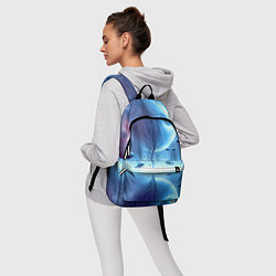 Рюкзак Луна и рыбы - нейроарт фантазия, цвет: 3D-принт — фото 2
