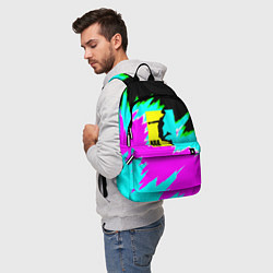 Рюкзак NBA неоновые краски текстура, цвет: 3D-принт — фото 2