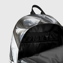 Рюкзак Полированный металл серебряный, цвет: 3D-принт — фото 2