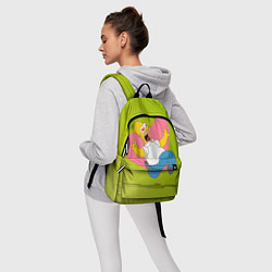 Рюкзак Гомер и сердце - для пары с Марж Симпсон, цвет: 3D-принт — фото 2