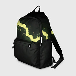 Рюкзак Желтая трещина на черном
