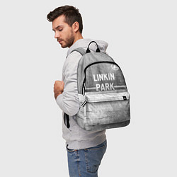 Рюкзак Linkin Park 2024 - grey gradient посередине, цвет: 3D-принт — фото 2