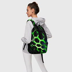 Рюкзак Neon Honeycombs, цвет: 3D-принт — фото 2