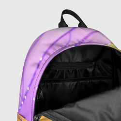 Рюкзак Фиолетово-золотая текстура с блестяшками, цвет: 3D-принт — фото 2