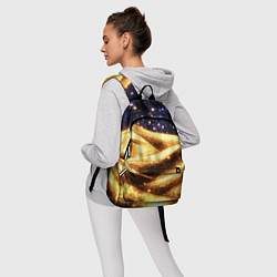 Рюкзак Золотая текстура и синее небо, цвет: 3D-принт — фото 2