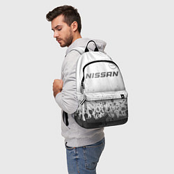 Рюкзак Nissan - white gradient посередине, цвет: 3D-принт — фото 2