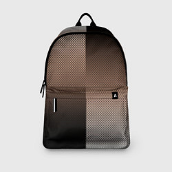 Рюкзак Чёрно-коричневый текстурный градиент пополам, цвет: 3D-принт — фото 2